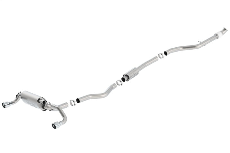 Borla 13-16 BMW 335i / 435i Atak Cat back SS 3.0in, 2.25in 3.5in Tip Single Rolled - Eaton Motorsports