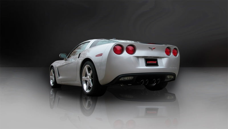 Corsa 05-08 Chevrolet Corvette C6 6.0L V8 Black Sport Axle-Back Exhaust - Eaton Motorsports