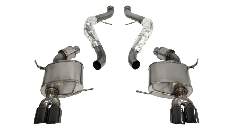 Corsa 08-12 BMW M3 E90 Black Sport Cat-Back Exhaust - Eaton Motorsports