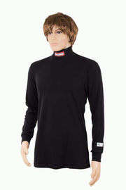 RaceQuip SFI 3.3 Fire Retardant Underwear Top Youth X-Large Black - Eaton Motorsports