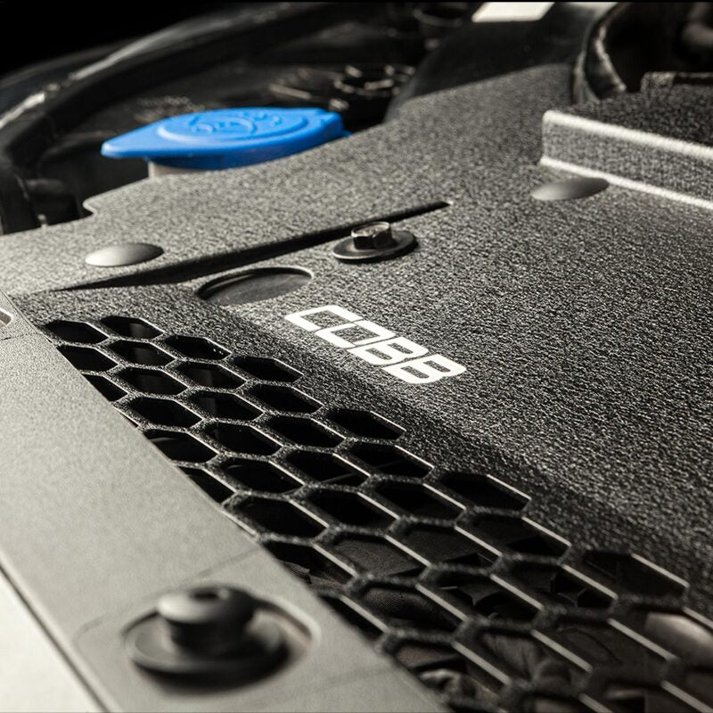 Cobb 21-22 Ford F-150 Eco Boost Radiator Shroud - Wrinkle Black - Eaton Motorsports