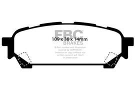 EBC 04-06 Saab 9-2X 2.0 Turbo Greenstuff Rear Brake Pads - Eaton Motorsports