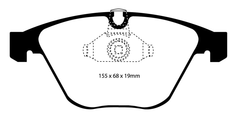 EBC 08-10 BMW M3 4.0 (E90) Bluestuff Front Brake Pads - Eaton Motorsports