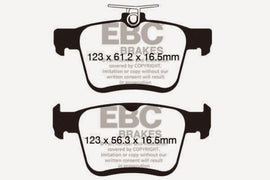 EBC 2014+ Audi A3 1.8 Turbo (w/Electronic Parking Brake) Yellowstuff Rear Brake Pads - Eaton Motorsports