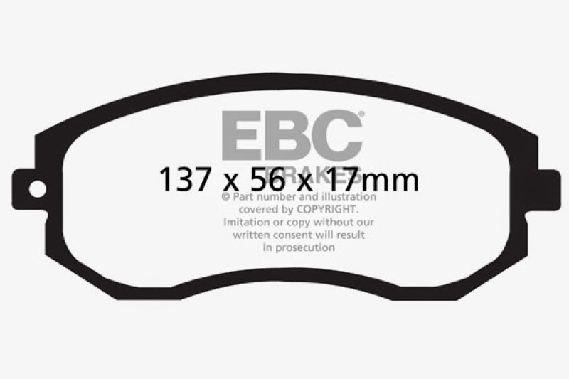 EBC 2012+ Subaru BRZ/FRS/86 2.0L Bluestuff Rear Brake Pads - Eaton Motorsports