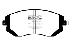 EBC 04-06 Saab 9-2X 2.0 Turbo Yellowstuff Front Brake Pads - Eaton Motorsports