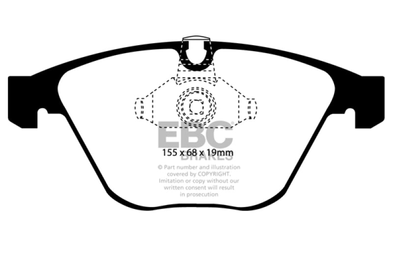 EBC 08-10 BMW M3 4.0 (E90) Redstuff Front Brake Pads - Eaton Motorsports