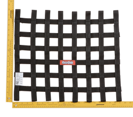 RaceQuip Black 18 X 21 SFI Ribbon Net