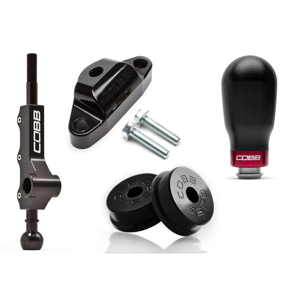 Cobb 08+ Subaru WRX / 05-09 LGT / 06-08 FXT 5MT Stg 1+ Drivetrain Pkg (Tall Weighted Knob) - Black