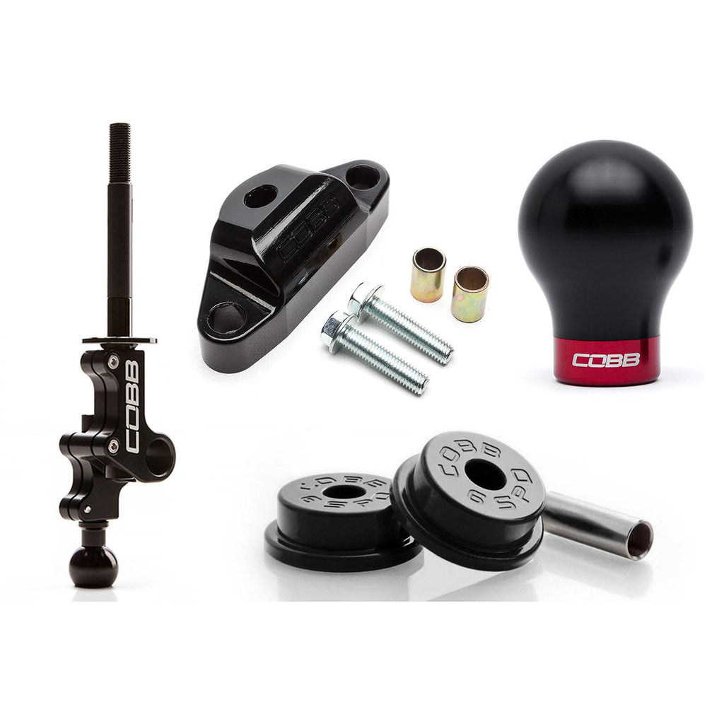 Cobb Subaru STI 6MT Stg 1+ Drivetrain Pkg (Weighted Knob) - Black