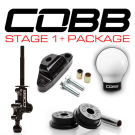 Cobb Subaru STI 6MT Stg 1+ Drivetrain Pkg (Weighted Knob) - White - Eaton Motorsports