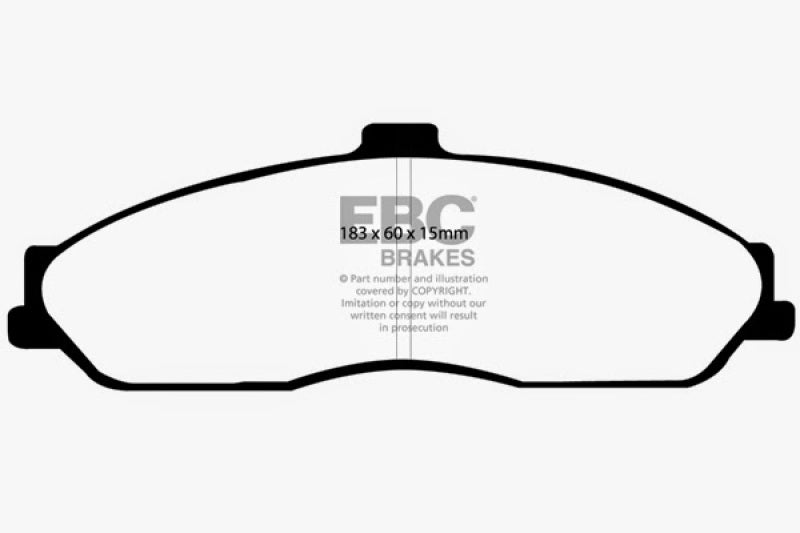 EBC 03-04 Cadillac XLR 4.6 Bluestuff Front Brake Pads - Eaton Motorsports