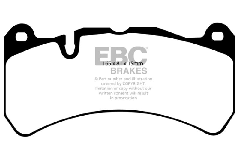 EBC 06-08 Ferrari 599 6.0 Redstuff Front Brake Pads - Eaton Motorsports