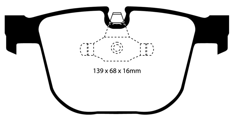 EBC 08-10 BMW M3 4.0 (E90) Bluestuff Rear Brake Pads - Eaton Motorsports