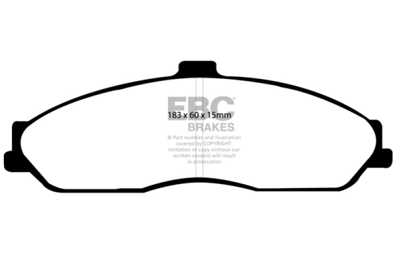 EBC 03-04 Cadillac XLR 4.6 Redstuff Front Brake Pads - Eaton Motorsports