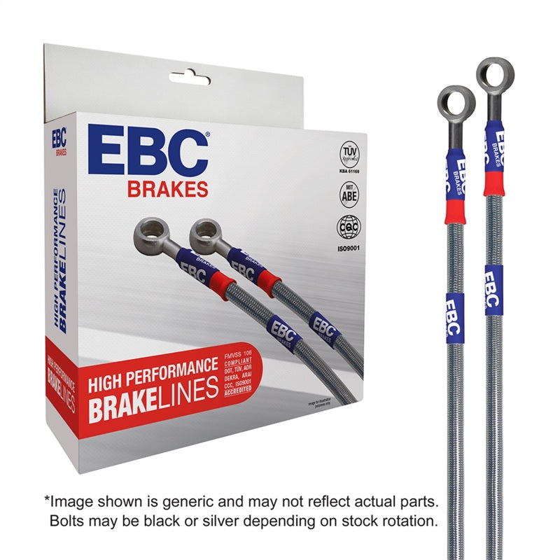 EBC 2013 Chevrolet Corvette (C6) 6.2L Stainless Steel Brake Line Kit - Eaton Motorsports