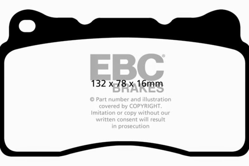 EBC 2016+ Cadillac CT6 2.0L Turbo Redstuff Front Brake Pads - Eaton Motorsports