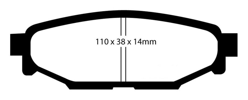 EBC 08-10 Subaru Impreza 2.5 Bluestuff Rear Brake Pads - Eaton Motorsports