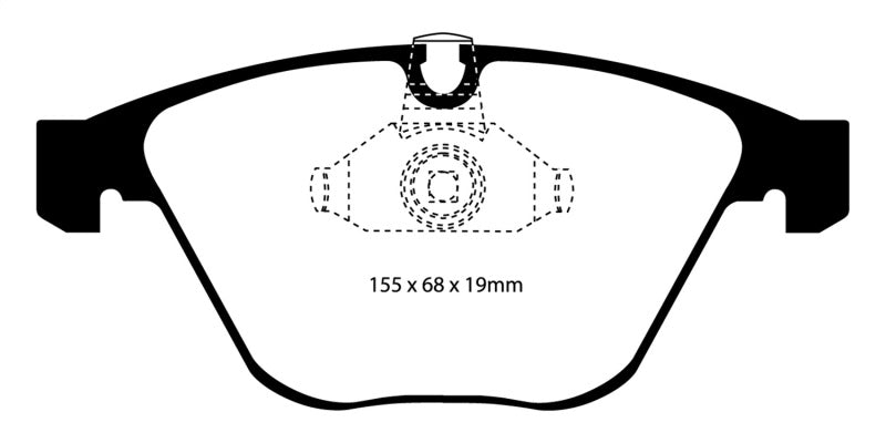 EBC 08-10 BMW M3 4.0 (E90) Yellowstuff Front Brake Pads - Eaton Motorsports