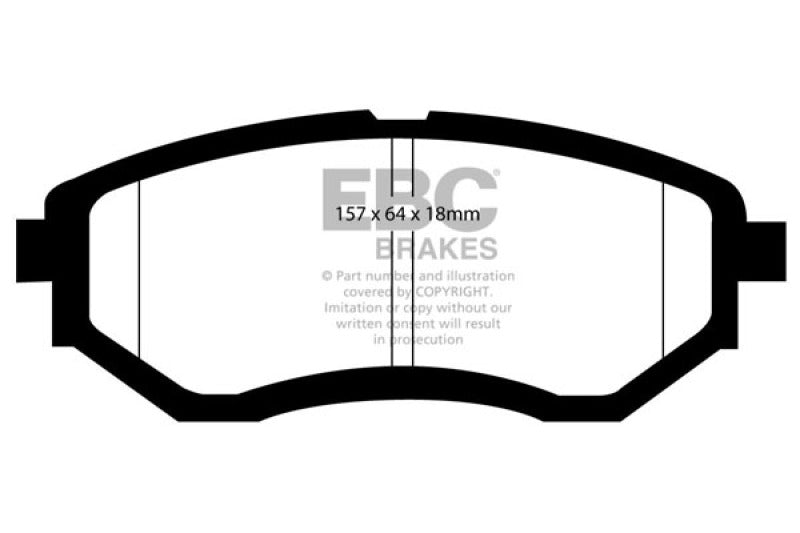 EBC 13+ Subaru Forester 2.0 Turbo Greenstuff Front Brake Pads - Eaton Motorsports