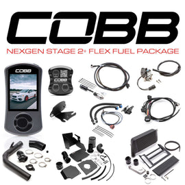 Cobb 15-17 Subaru WRX NexGen Stage 2 + CAN Flex Fuel Power Package (SF Intake) - Black - Eaton Motorsports
