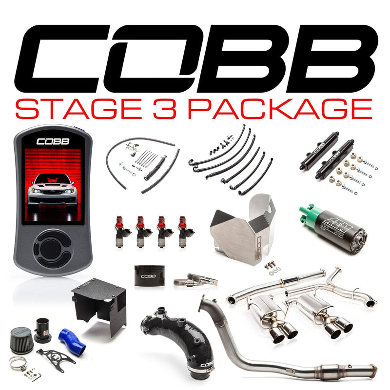 Cobb 2011-2014 Subaru STI Sedan Stage 3 Power Package w/Blue SF Intake - Eaton Motorsports