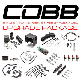 Cobb 08-14 Subaru STI Stg 1 to NexGen Stg 2+ Flex Fuel Power Package - Black - Eaton Motorsports