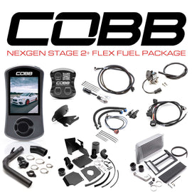 Cobb 15-17 Subaru WRX NexGen Stage 2 + CAN Flex Fuel Power Package (SF Intake) - Silver - Eaton Motorsports