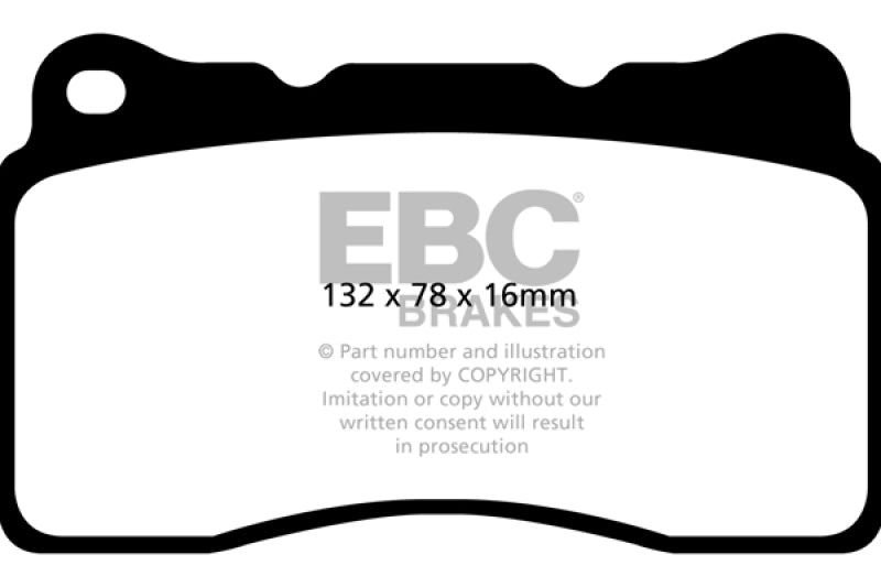 EBC 2016+ Cadillac CT6 2.0L Turbo Redstuff Front Brake Pads - Eaton Motorsports