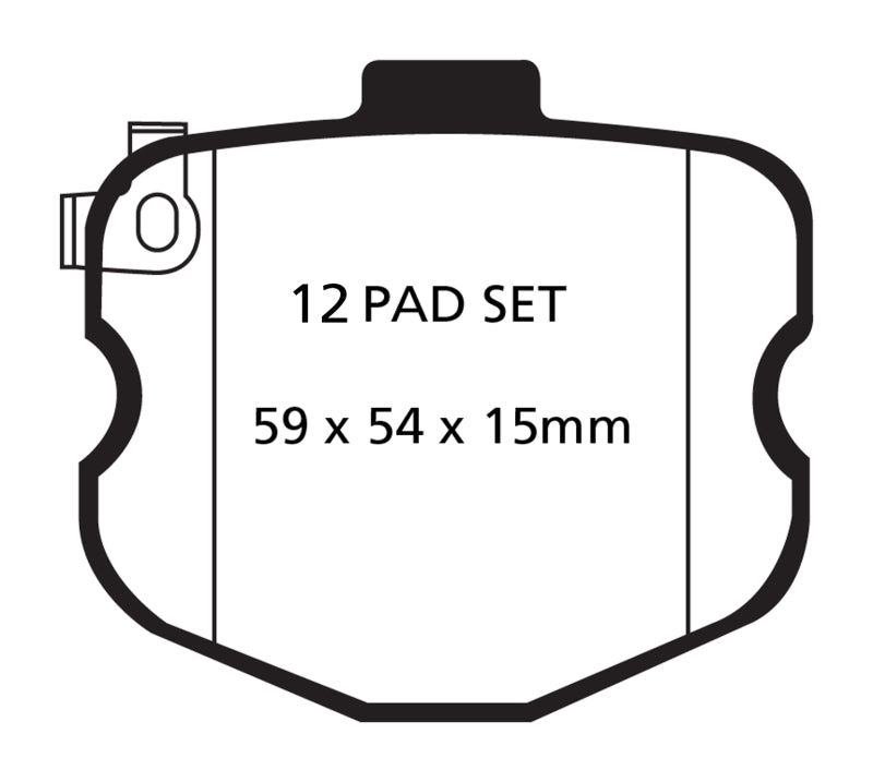 EBC 10-13 Chevrolet Corvette (C6) 6.2 Grand Sport Yellowstuff Front Brake Pads - Eaton Motorsports