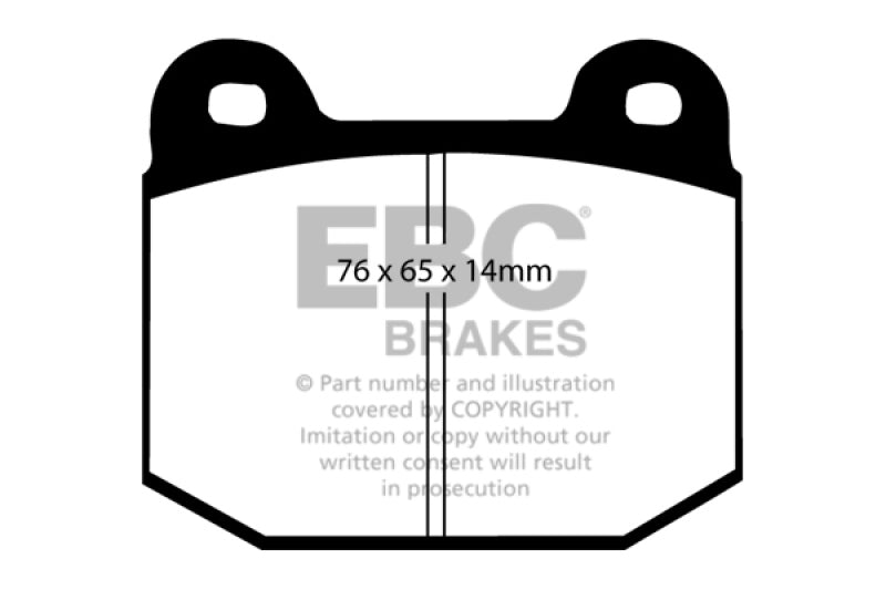 EBC 03-04 Infiniti G35 3.5 (Manual) (Brembo) Greenstuff Rear Brake Pads - Eaton Motorsports