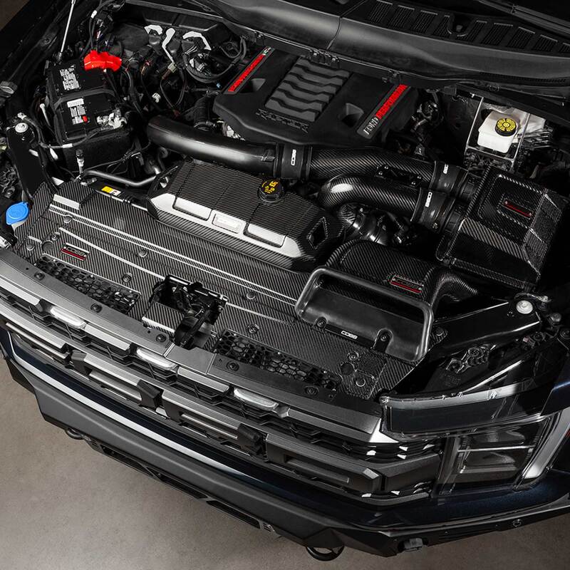Cobb 21-23 Ford F-150 Ecoboost 3.5/2.7 Raptor/Tremor/Limited Redline Carbon Fiber Radiator Shroud - Eaton Motorsports