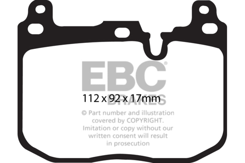 EBC 14+ BMW i8 1.5 Turbo/Electric Yellowstuff Front Brake Pads - Eaton Motorsports