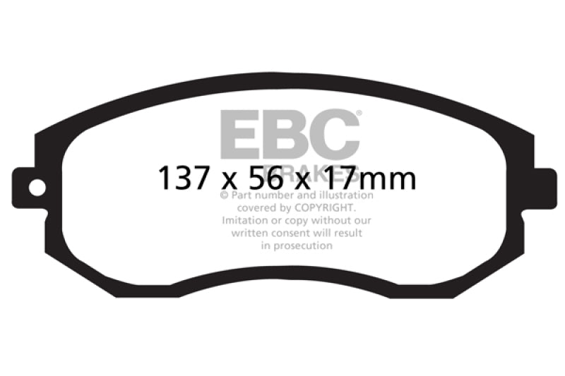 EBC 12+ Scion FR-S 2 Redstuff Front Brake Pads - Eaton Motorsports