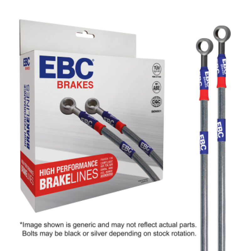 EBC 12-16 Scion FR-S 2.0L (w/Solid Rear Rotors) Stainless Steel Brake Line Kit - Eaton Motorsports