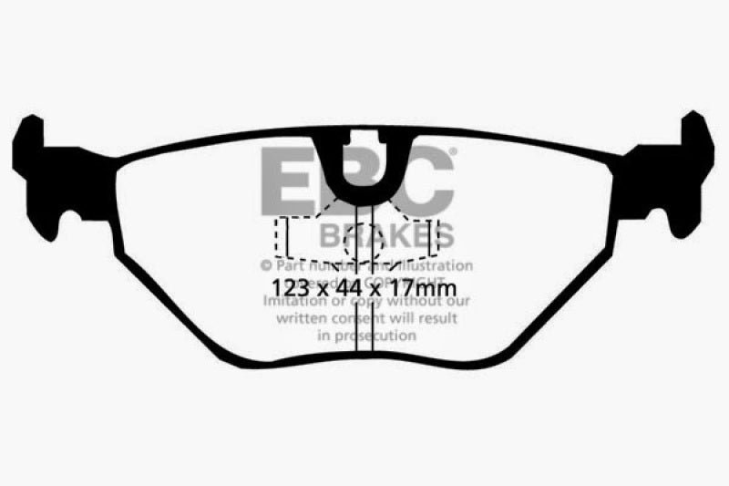 EBC 87-91 BMW M3 2.3 (E30) Yellowstuff Rear Brake Pads - Eaton Motorsports