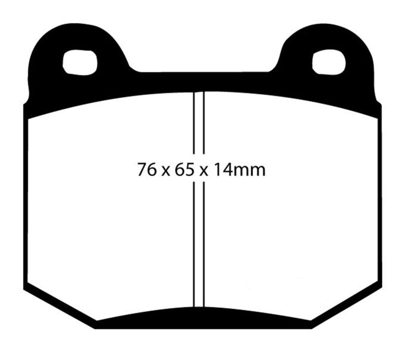 EBC 03-04 Infiniti G35 3.5 (Manual) (Brembo) Yellowstuff Rear Brake Pads - Eaton Motorsports