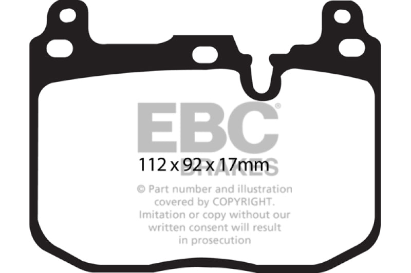 EBC 14+ BMW M3 3.0 Twin Turbo (F80) Redstuff Front Brake Pads - Eaton Motorsports