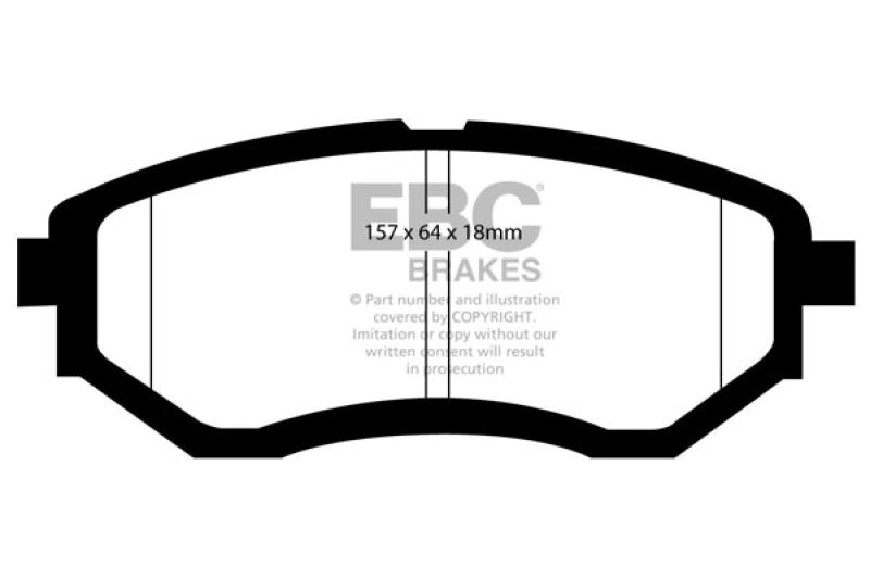 EBC 13+ Subaru Forester 2.0 Turbo Greenstuff Front Brake Pads - Eaton Motorsports