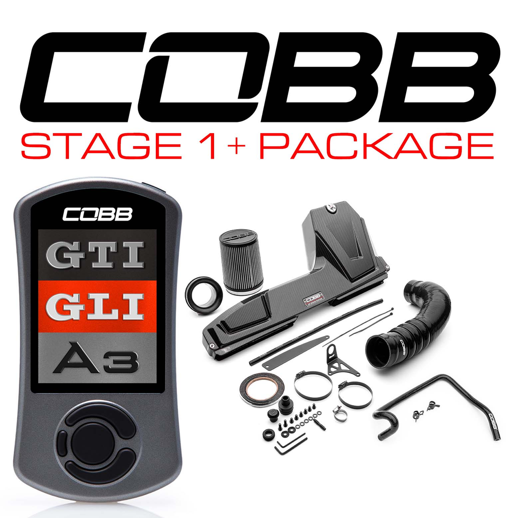 Cobb VW MK7/7.5 GTI + Audi A3 8V Stage 1+ Redline CF Power Pkg w/DSG + S Tronic Flashing - Eaton Motorsports