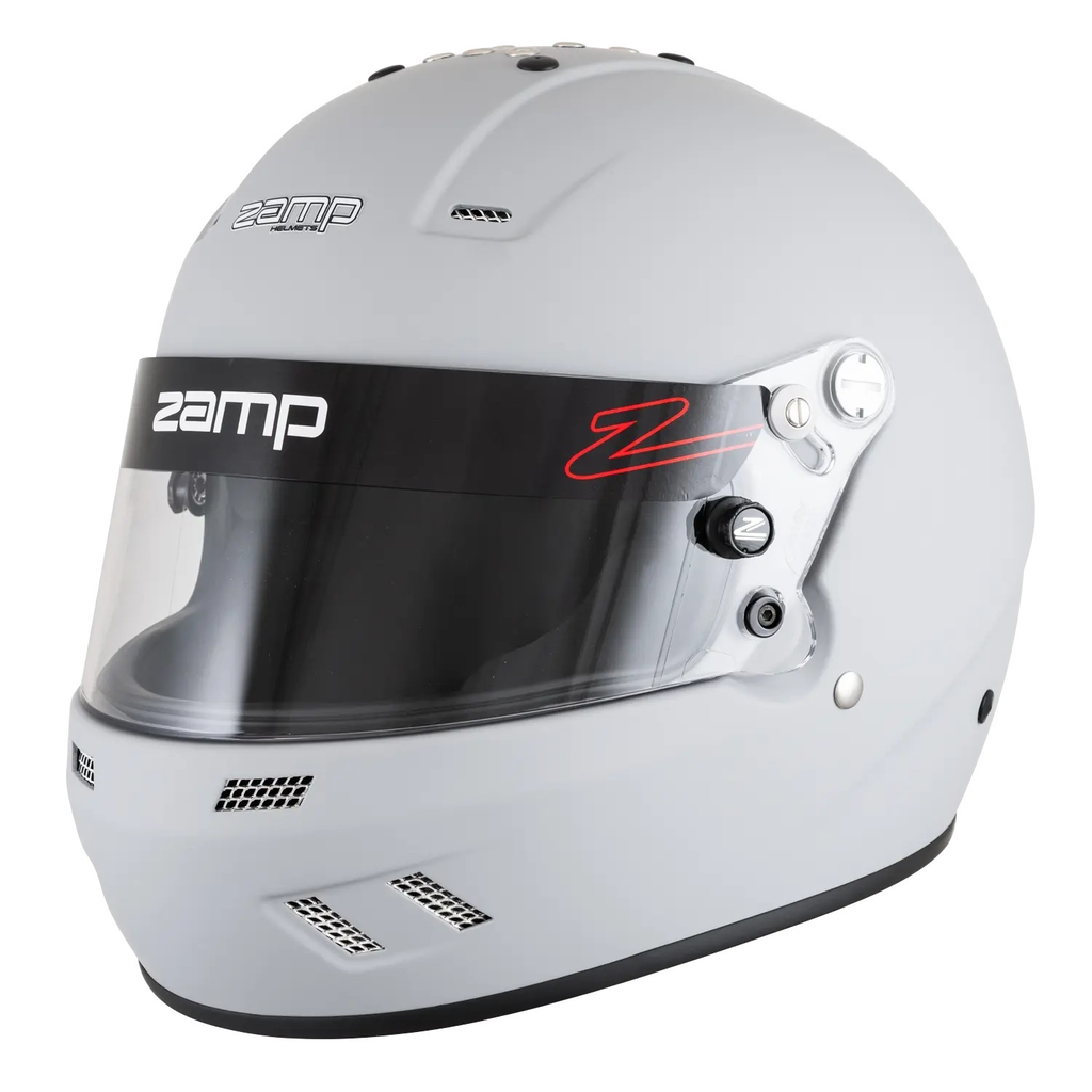 Zamp RZ-57 SA2025 Racing Helmet – White | Lightweight HPDE & Track-Day Helmet