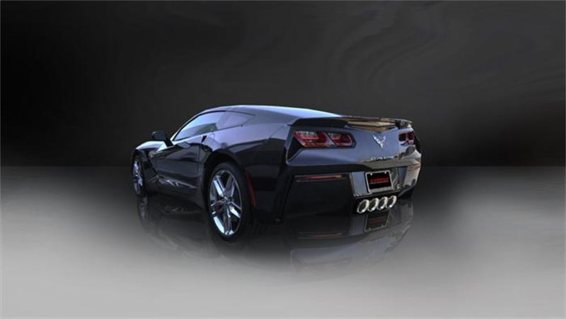 Corsa 2014 Corvette C7 Coupe 6.2L V8 AT/MT 2.75in Valve-Back Dual Rear Exit Polished Xtreme Exh - Eaton Motorsports