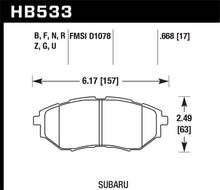 Load image into Gallery viewer, Hawk 05-08 LGT D1078 Performance Ceramic Street Front Brake Pads - Eaton Motorsports