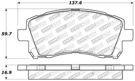StopTech Performance 02-03 WRX Front Brake Pads - Eaton Motorsports