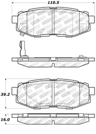 StopTech Performance 06-10 Subaru Legacy Sedan/Outback/13 BRZ / 13 Scion FR-S Rear Brake Pads - Eaton Motorsports
