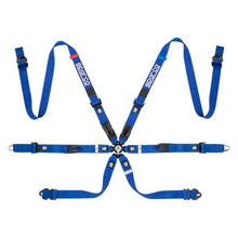 Load image into Gallery viewer, Sparco Belt Prime H7 6 Point 2in Blue Harness - Eaton Motorsports