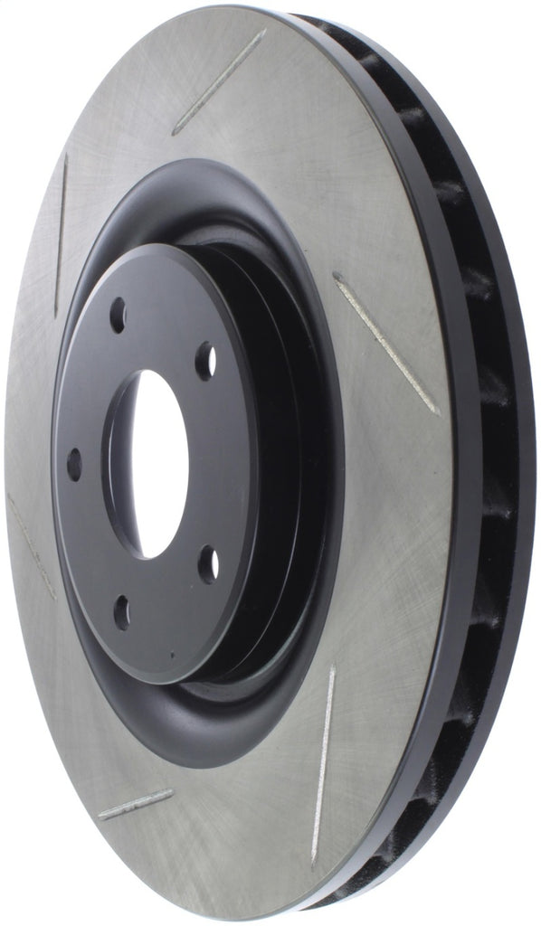 StopTech Power Slot 06-08 Cadillac XLR/XLR-V / 06-10 Chevy Corvette (Z51) Front Right Slotted Rotor - Eaton Motorsports