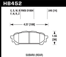Load image into Gallery viewer, Hawk 04-05 Subaru WRX/04-05 Impreza RS DTC-30 Rear Race Brake Pads - Eaton Motorsports