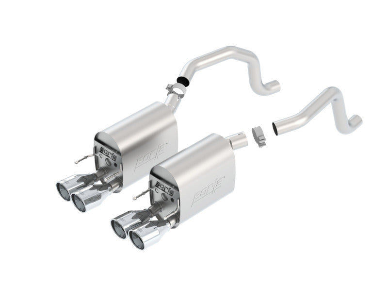 Borla 09-12 Corvette Coupe/Conv 6.2L 8cyl 6spd RWD inS-Type IIin Exhaust (rear section only) - Eaton Motorsports
