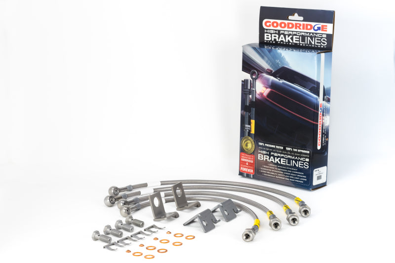 Goodridge 06-13 Chevrolet Corvette Z06/ZR1/Grand Sport Stainless Steel Brake Lines Kit - Eaton Motorsports
